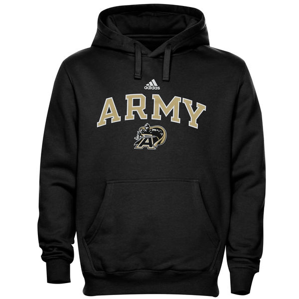 Men NCAA Army Black Knights adidas In Play Pullover Hoodie Black->more ncaa teams->NCAA Jersey